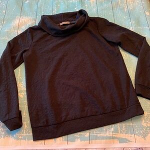 Black Cowl Neck Shirt
